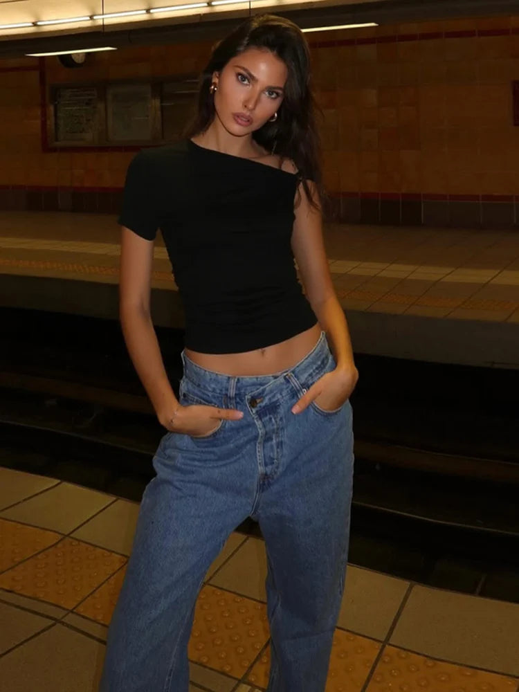 Irregular Off Shoulder Top